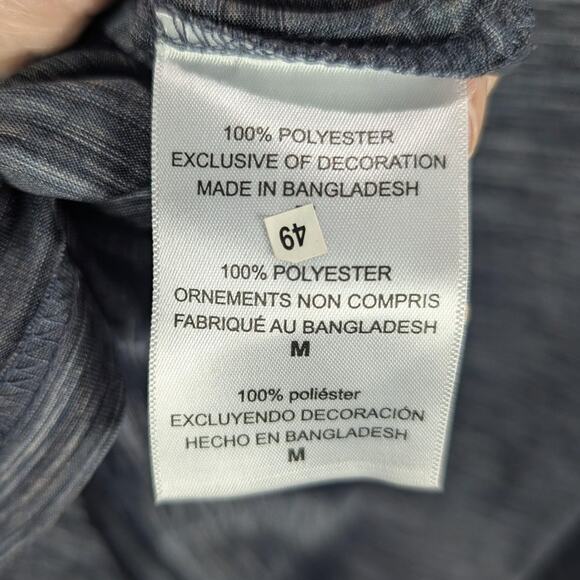 Arkansas Razorbacks Polo Shirt Mens Medium Gray Champion NCAA Golf Performance - Picture 8 of 10